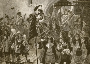 Wjazd księcia Orange do Exeter po jego wylądowaniu w Torbay, 1688